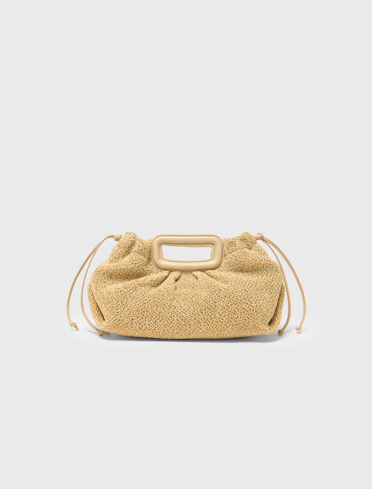 Bolso De Mano Milpli Con Efecto Rizado - Marrón - Maje