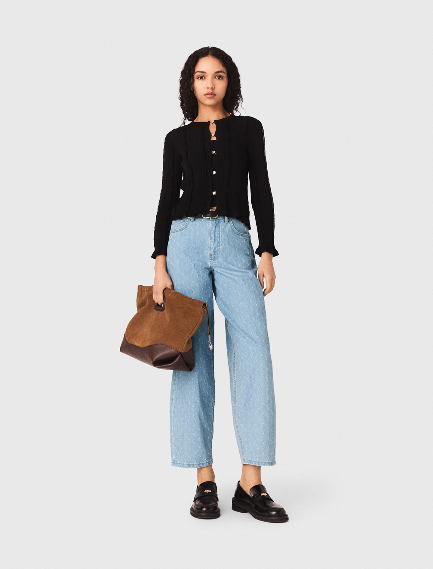Cárdigan 2 En 1 - Negro - Talla 2 - Maje