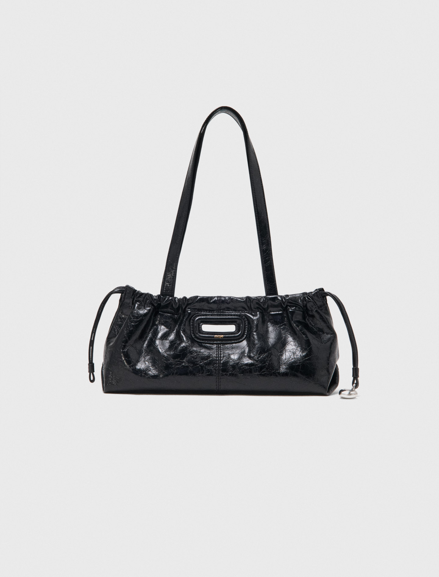 Milpli Gazette De Cuero Craquelado - Negro - Maje