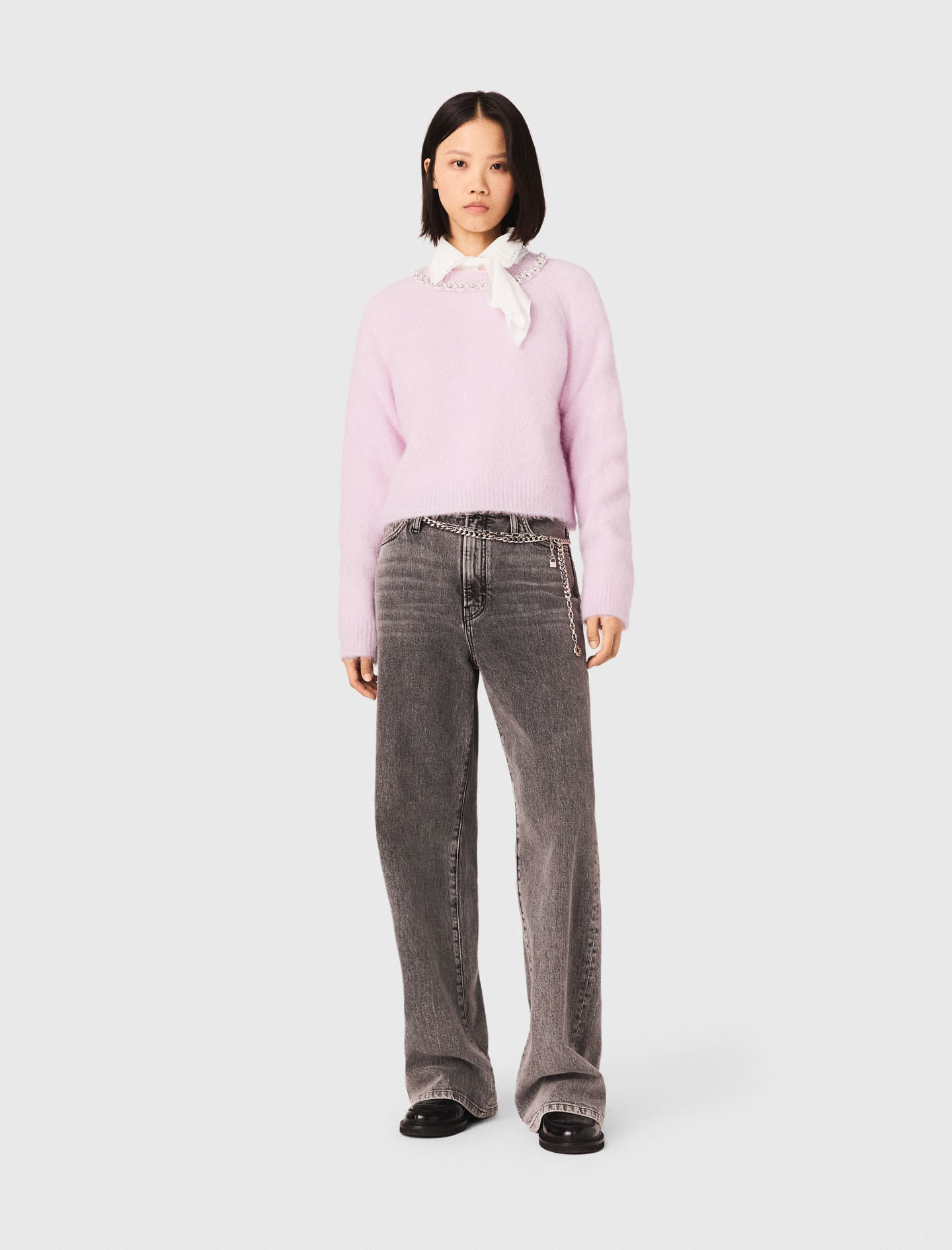 Jersey Con Cuello Joya Desmontable - Rosa - Talla 1 - Maje