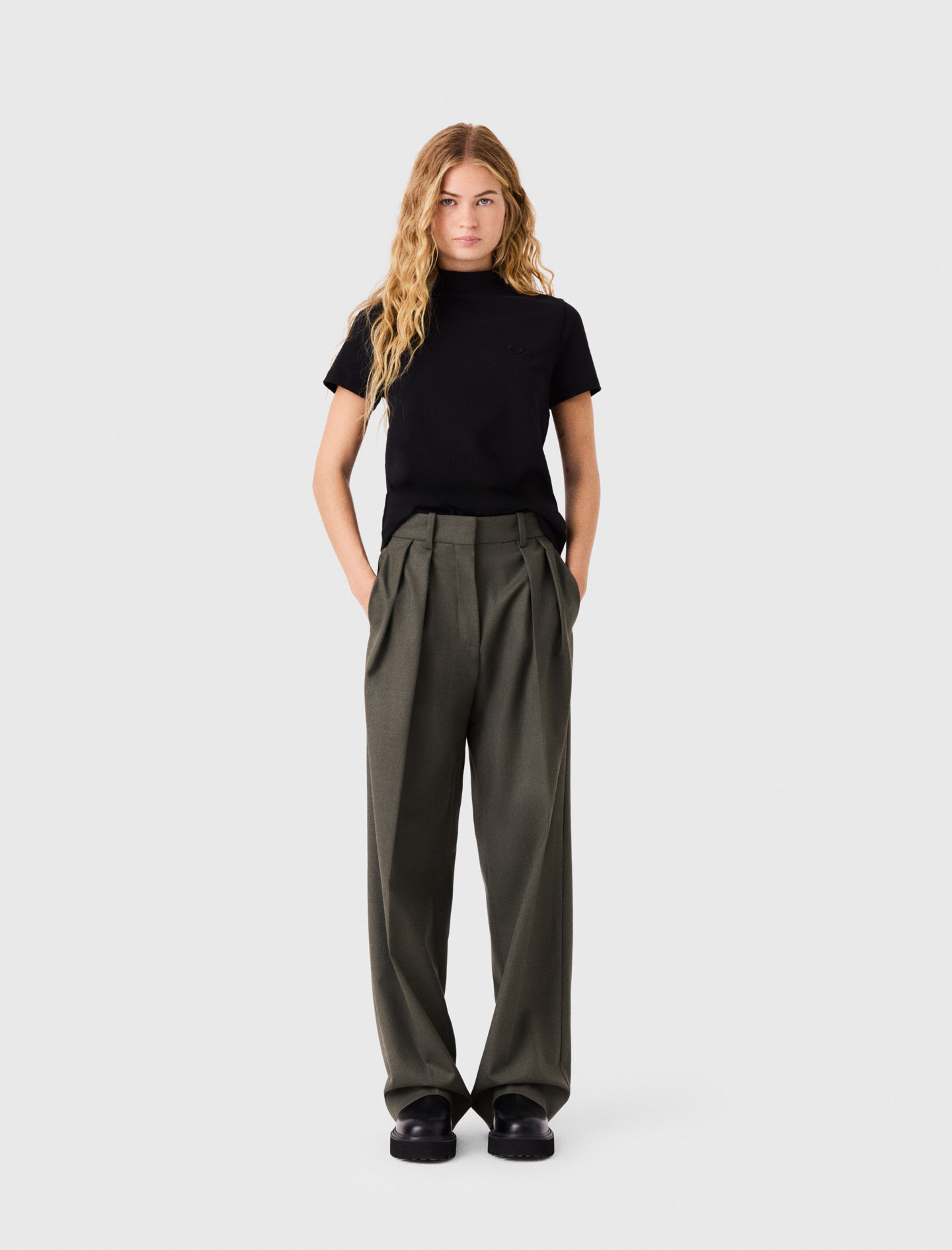 Camiseta Con Cremallera Trasera - Negro - Talla 3 - Maje