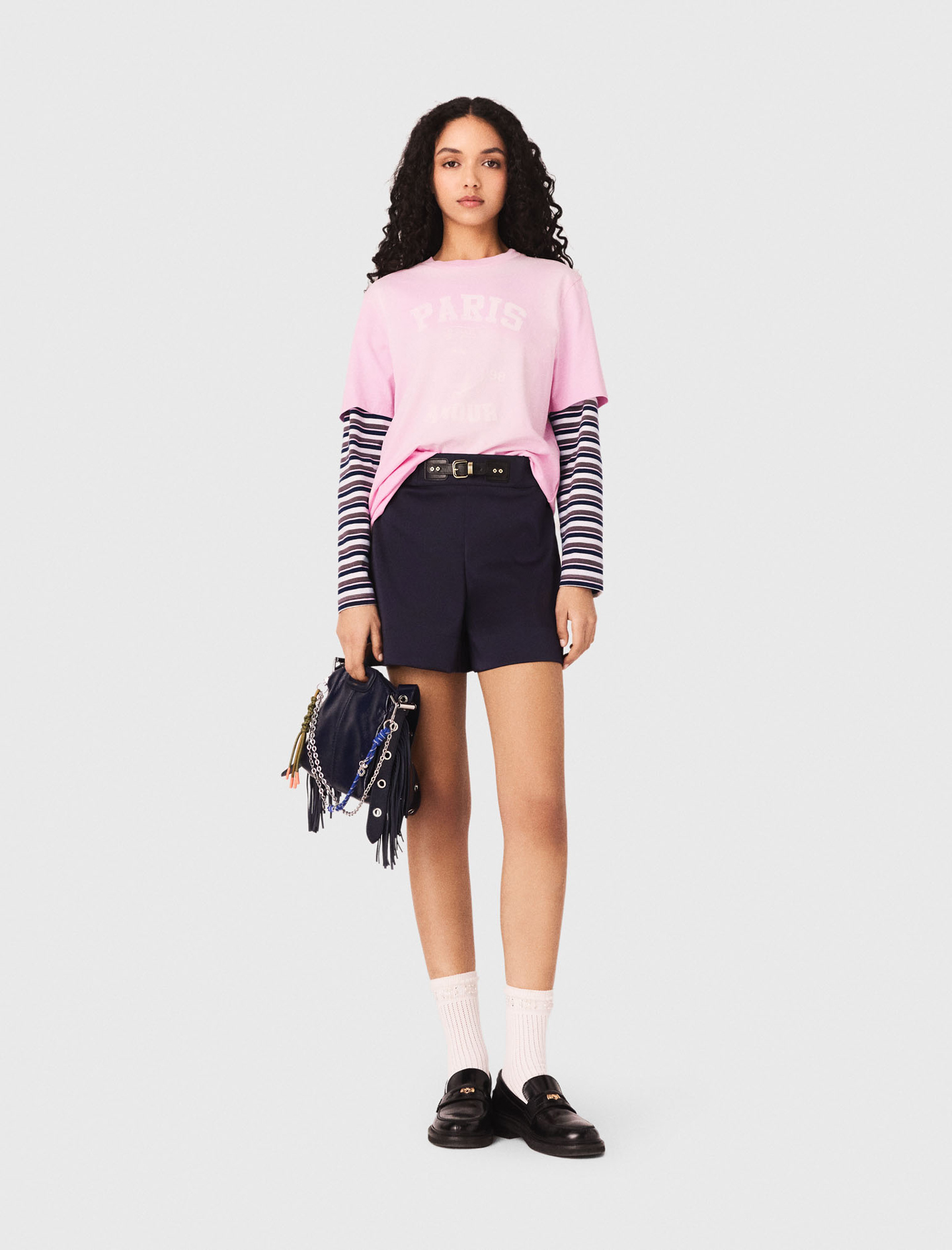Camiseta Con Estampado Marinero - Rosa - Talla 0 - Maje