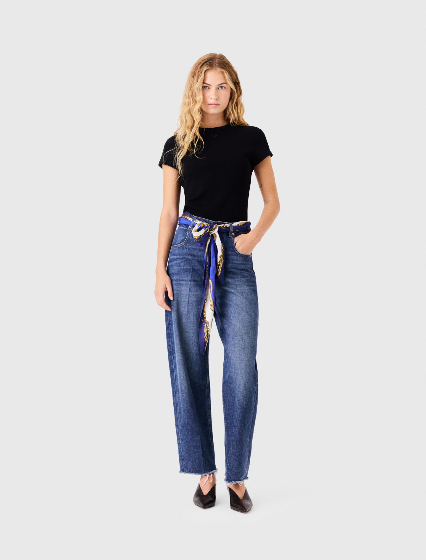 Camiseta De Algodón - Negro - Talla 3 - Maje