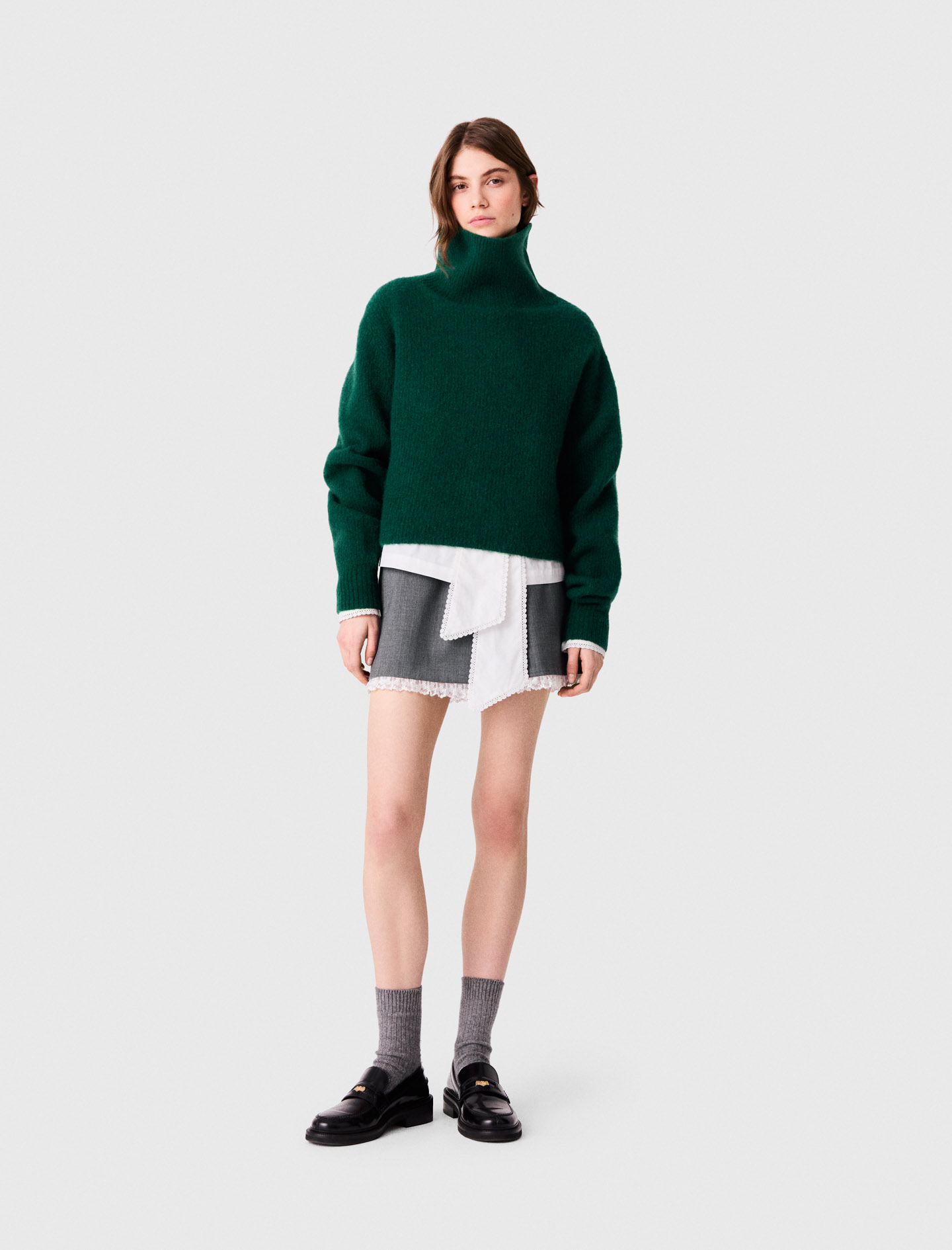 Jersey De Yak - Verde Botella - Talla 3 - Maje