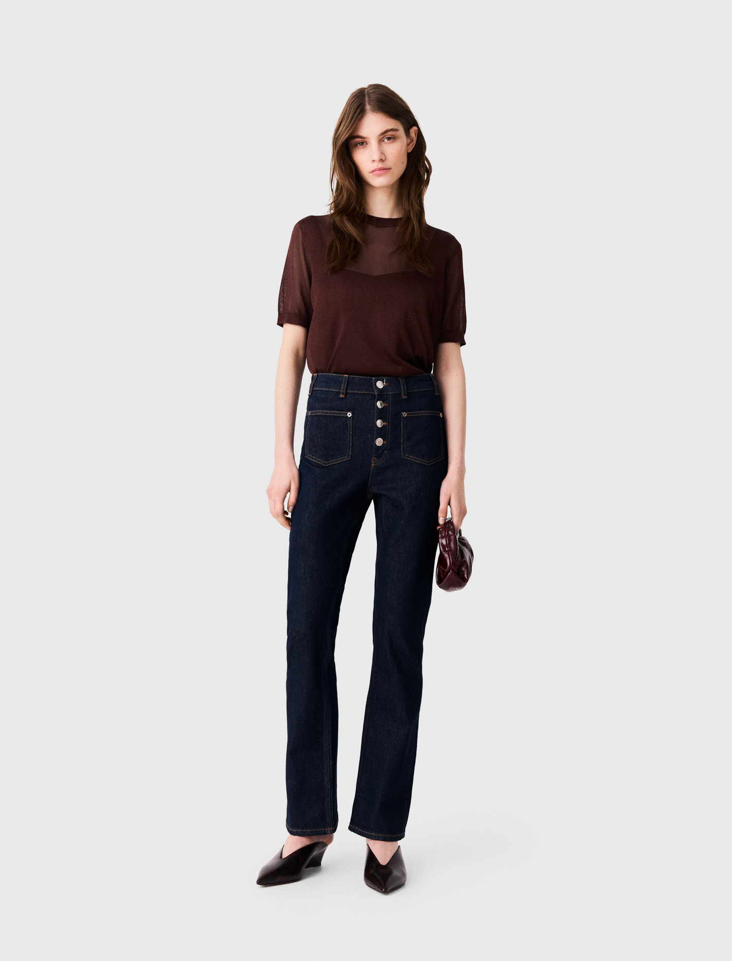 Vaqueros Con Bolsillos - Azul Oscuro - Talla 36 - Maje