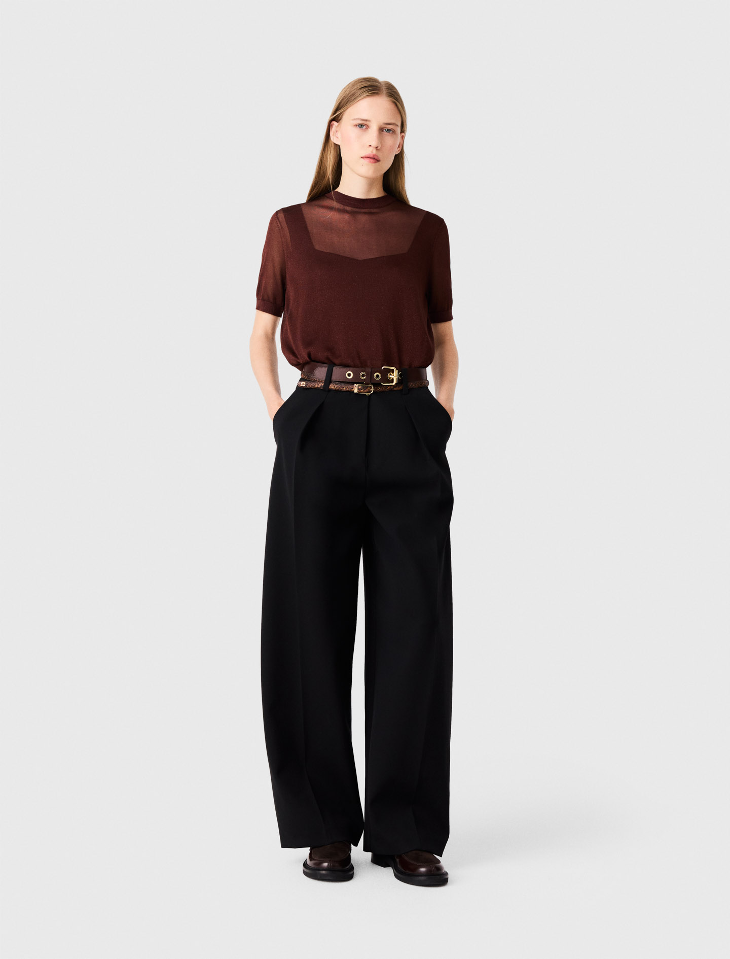 Pantalón Sastre Balloon - Negro - Talla 36 - Maje