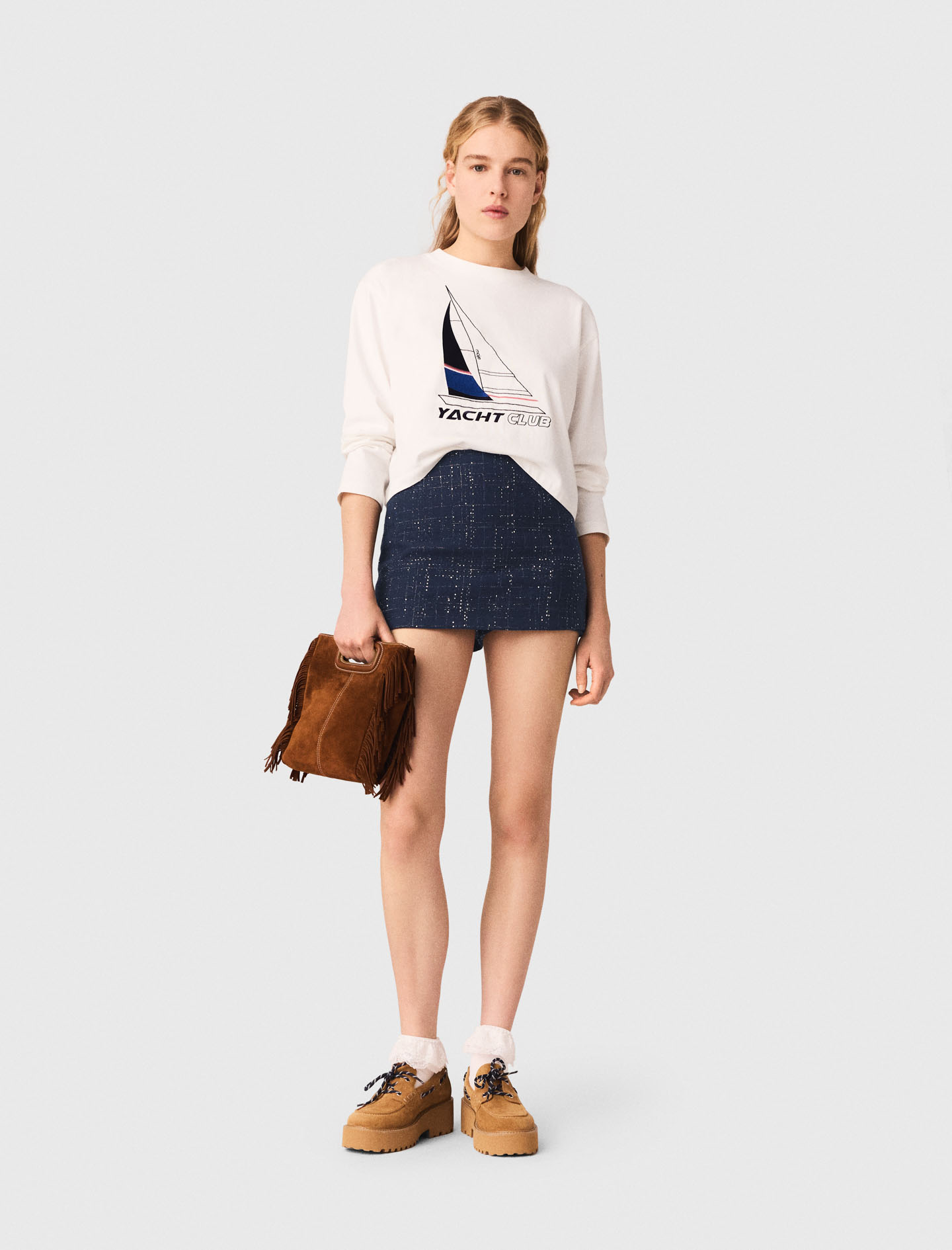 Camiseta Con Estampado De Barco - Blanco - Talla 0 - Maje