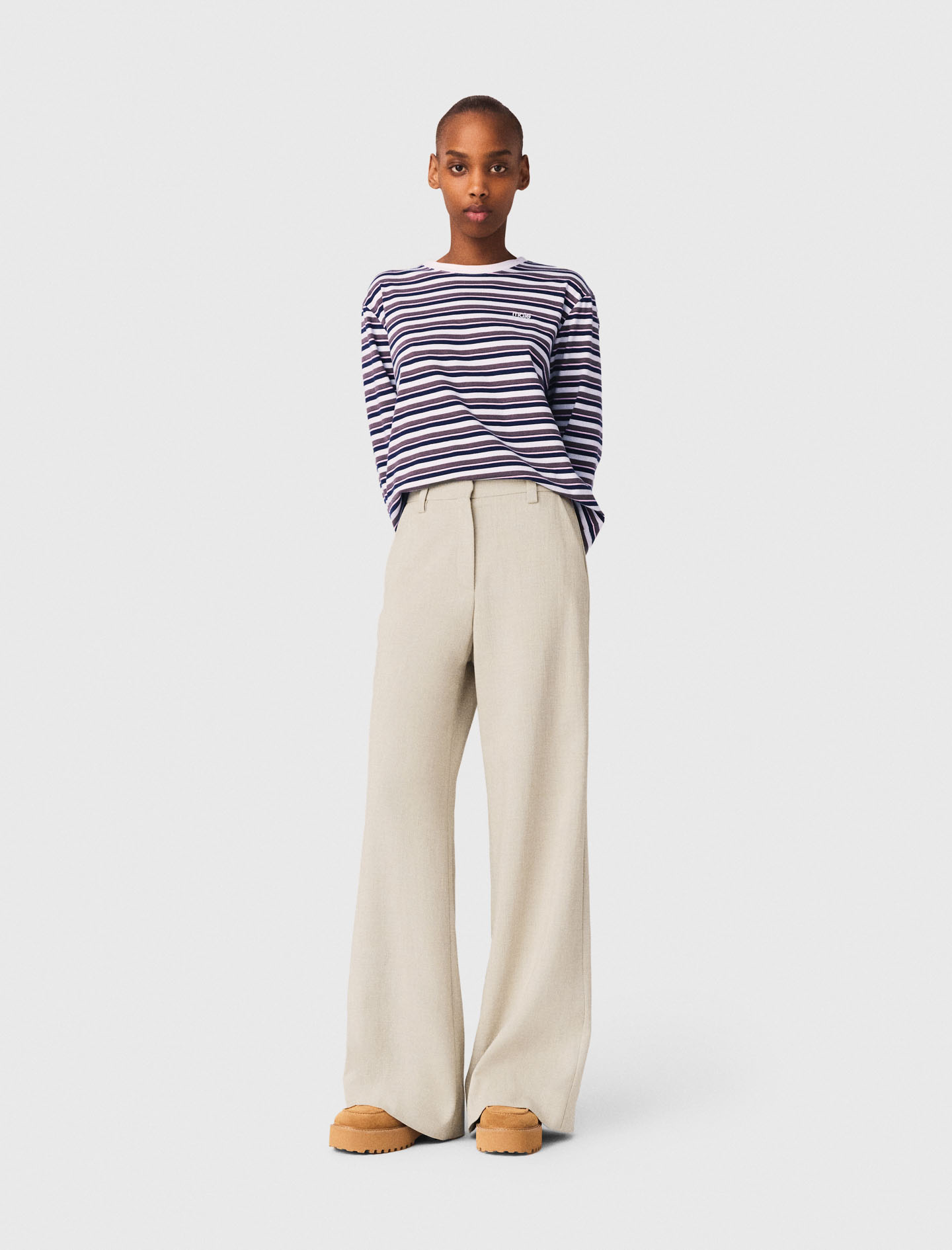 Pantalón Sastre - Beige - Talla 40 - Maje
