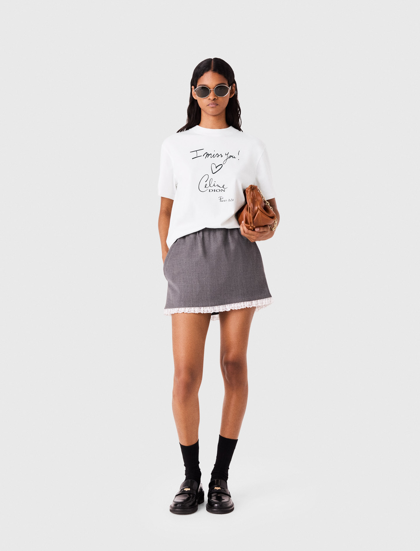 Camiseta Maje X Céline Dion - Blanco - Talla 1 - Maje