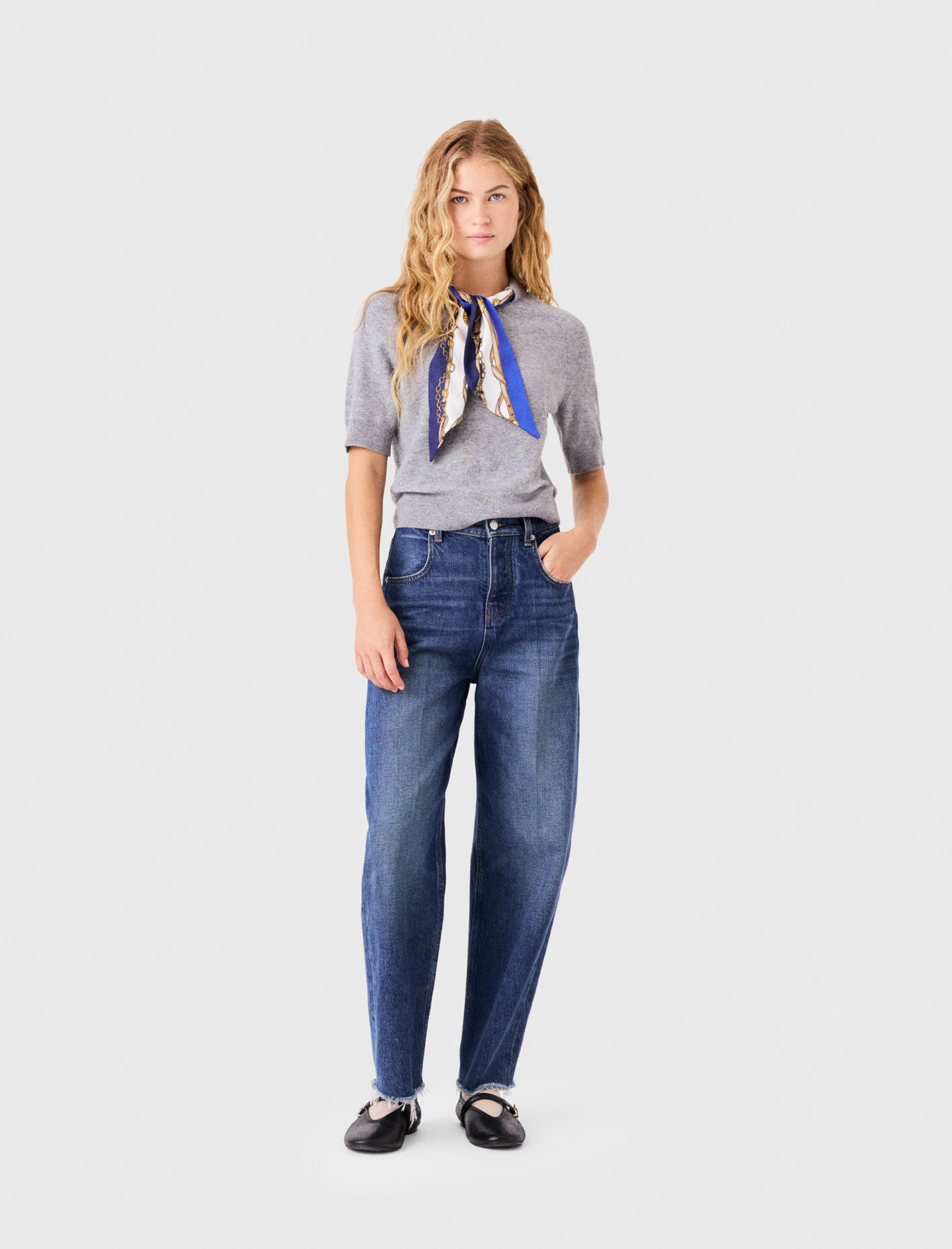 Jersey Con Twilly - Gris Claro - Talla 2 - Maje
