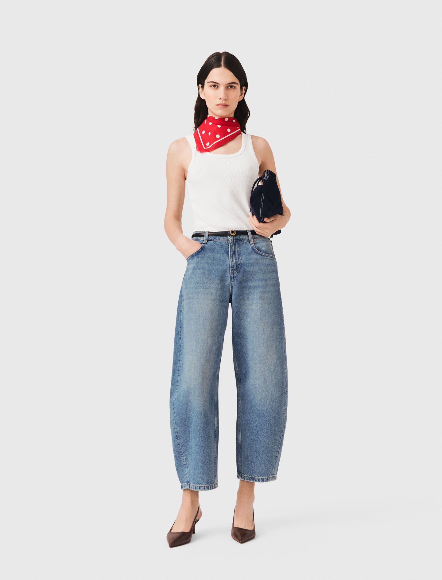 Vaquero Globo - Azul - Talla 42 - Maje