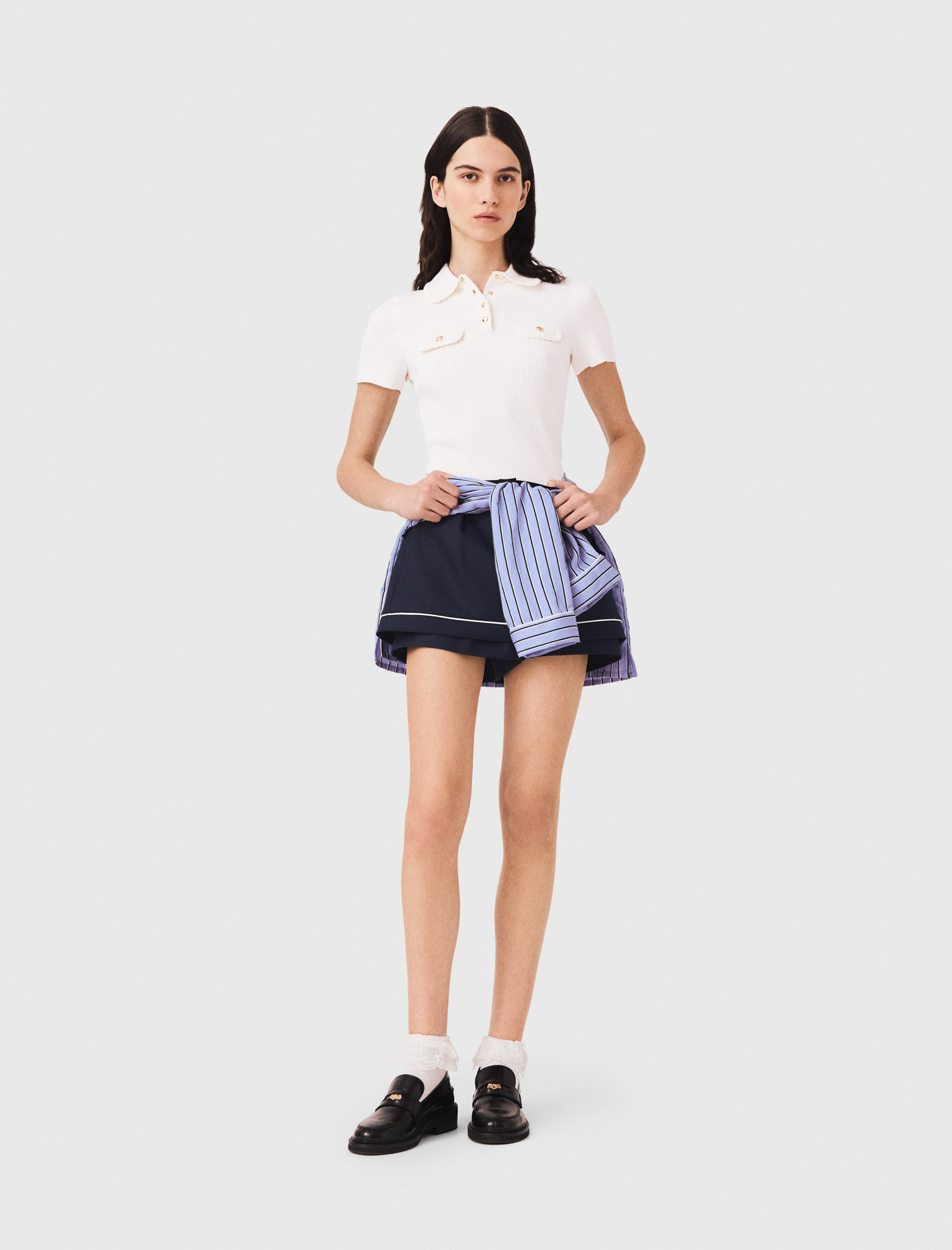 Polo De Manga Corta Con Bolsillos - Crudo - Talla 3 - Maje