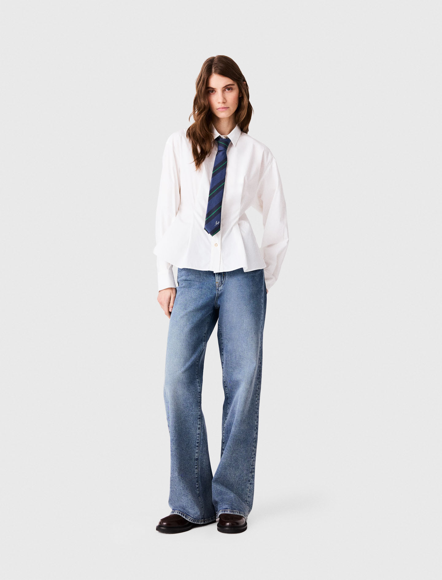 Camisa Con Cordones En La Espalda - Blanco - Talla 1 - Maje