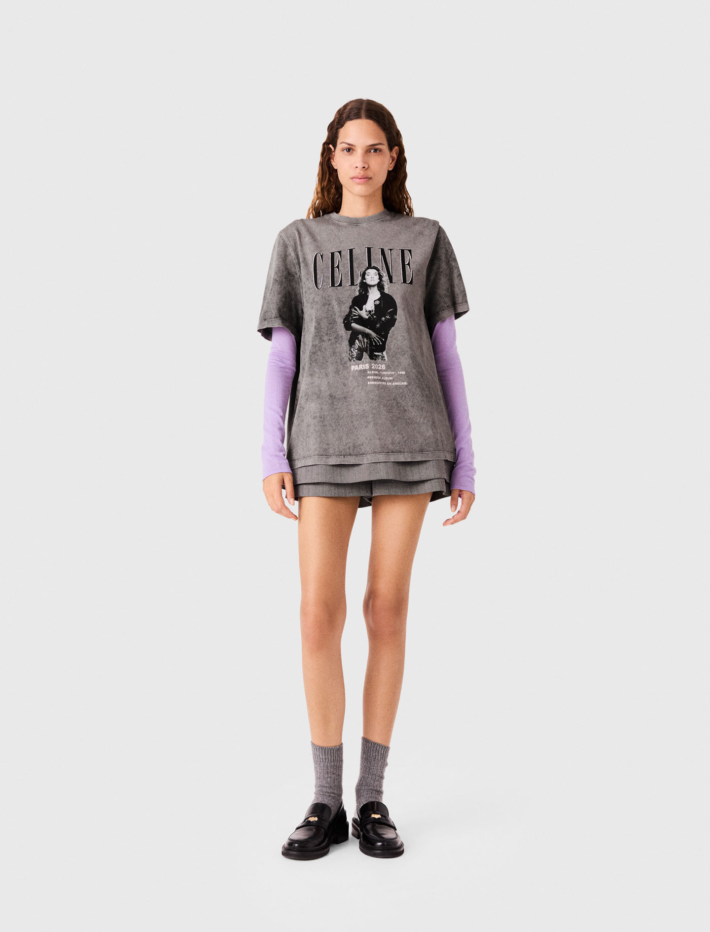 Camiseta Maje X Céline Dion - Gris - Talla 1 - Maje