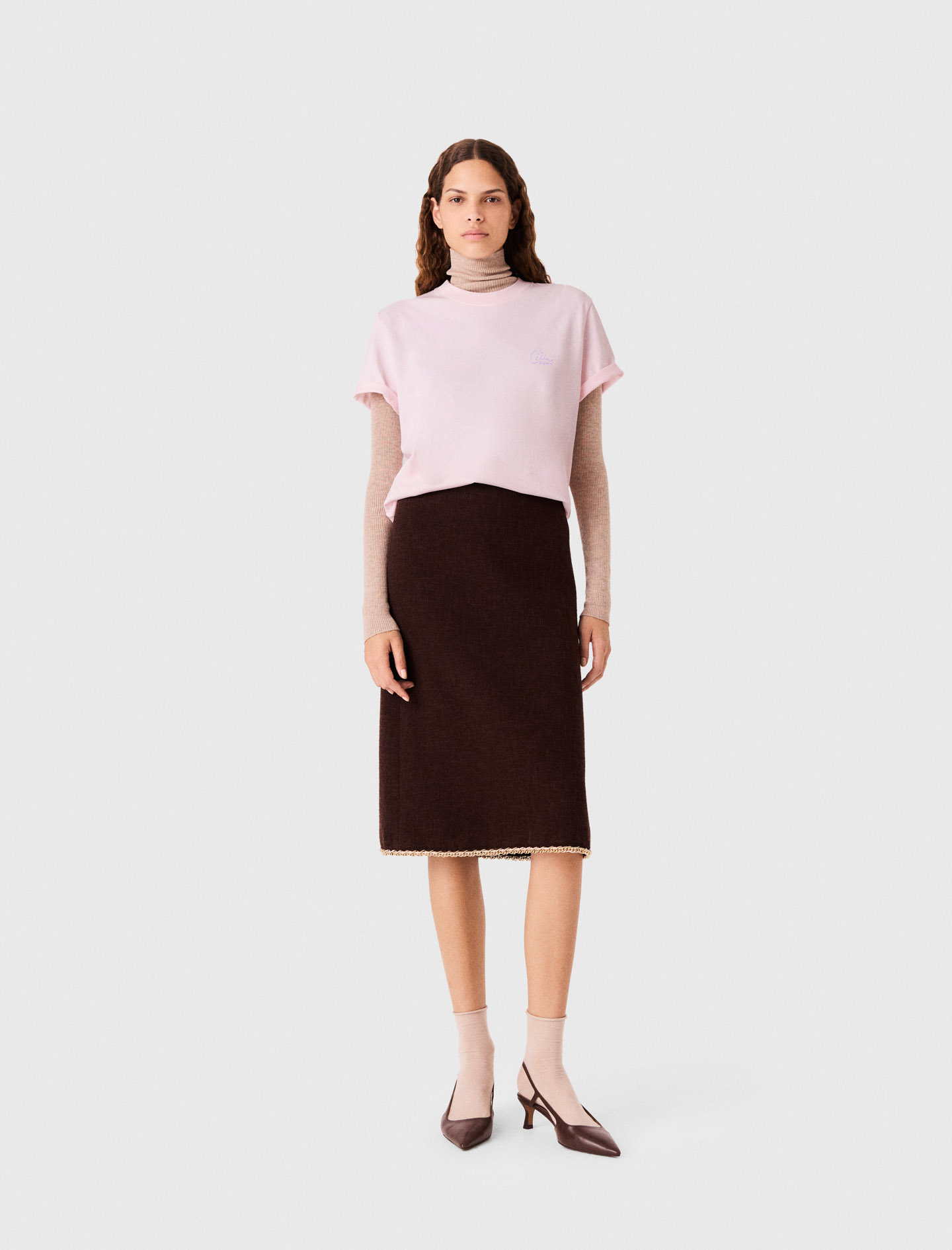 Camiseta Maje X Céline Dion - Rosa Pálido - Talla 2 - Maje