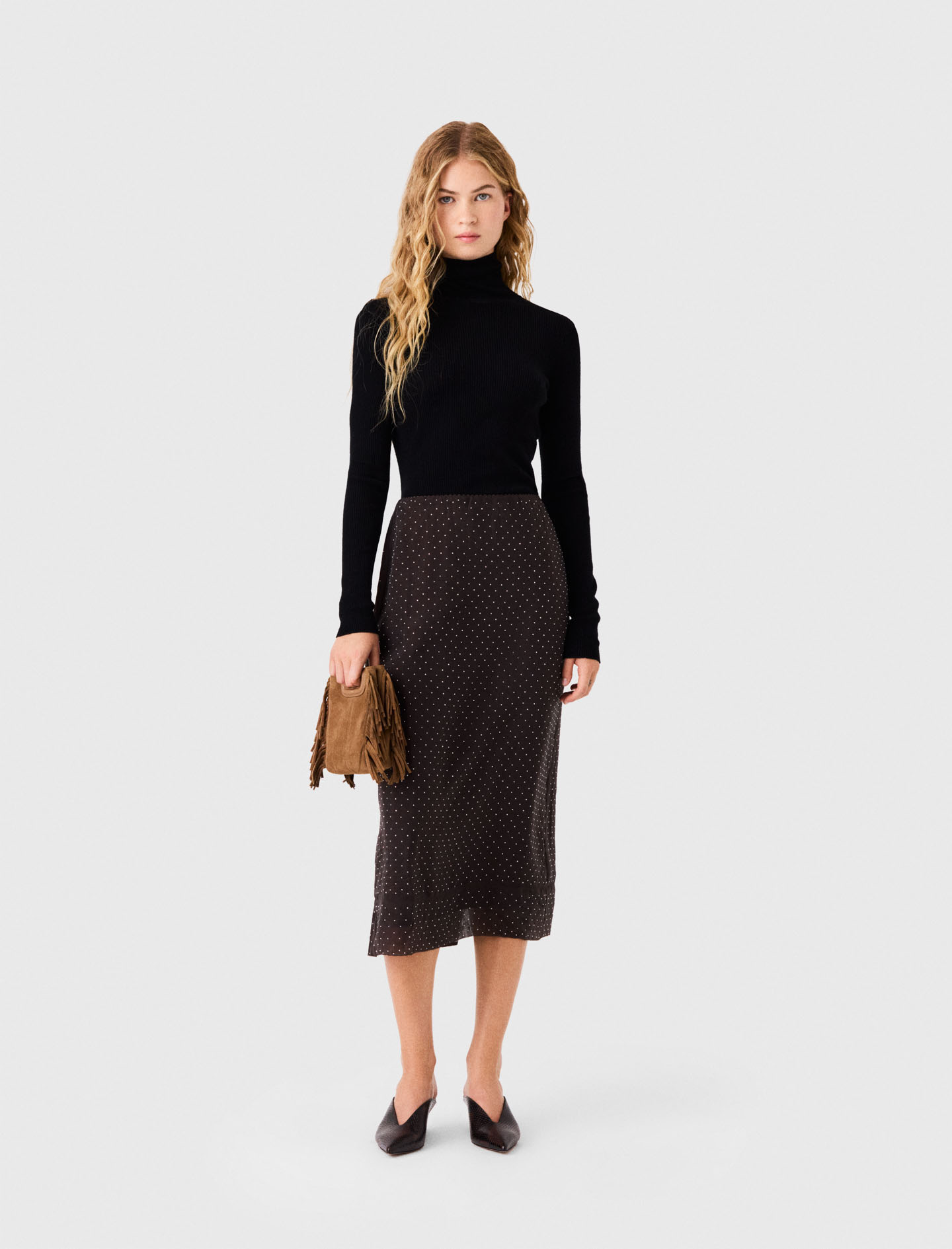 Jersey Segunda Piel De Cuello Alto - Negro - Talla 1 - Maje