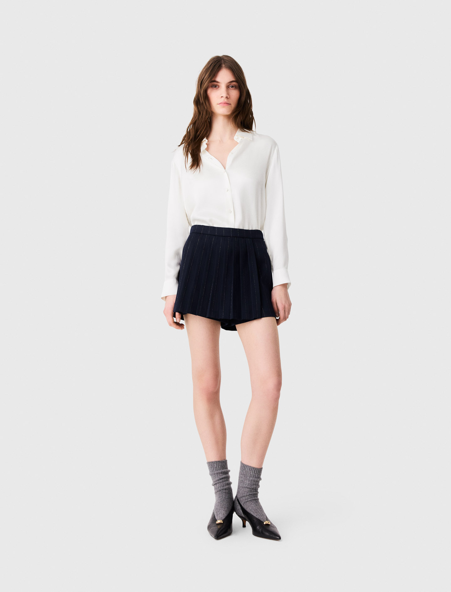 Camisa Blanca De Seda - Blanco - Talla 0 - Maje