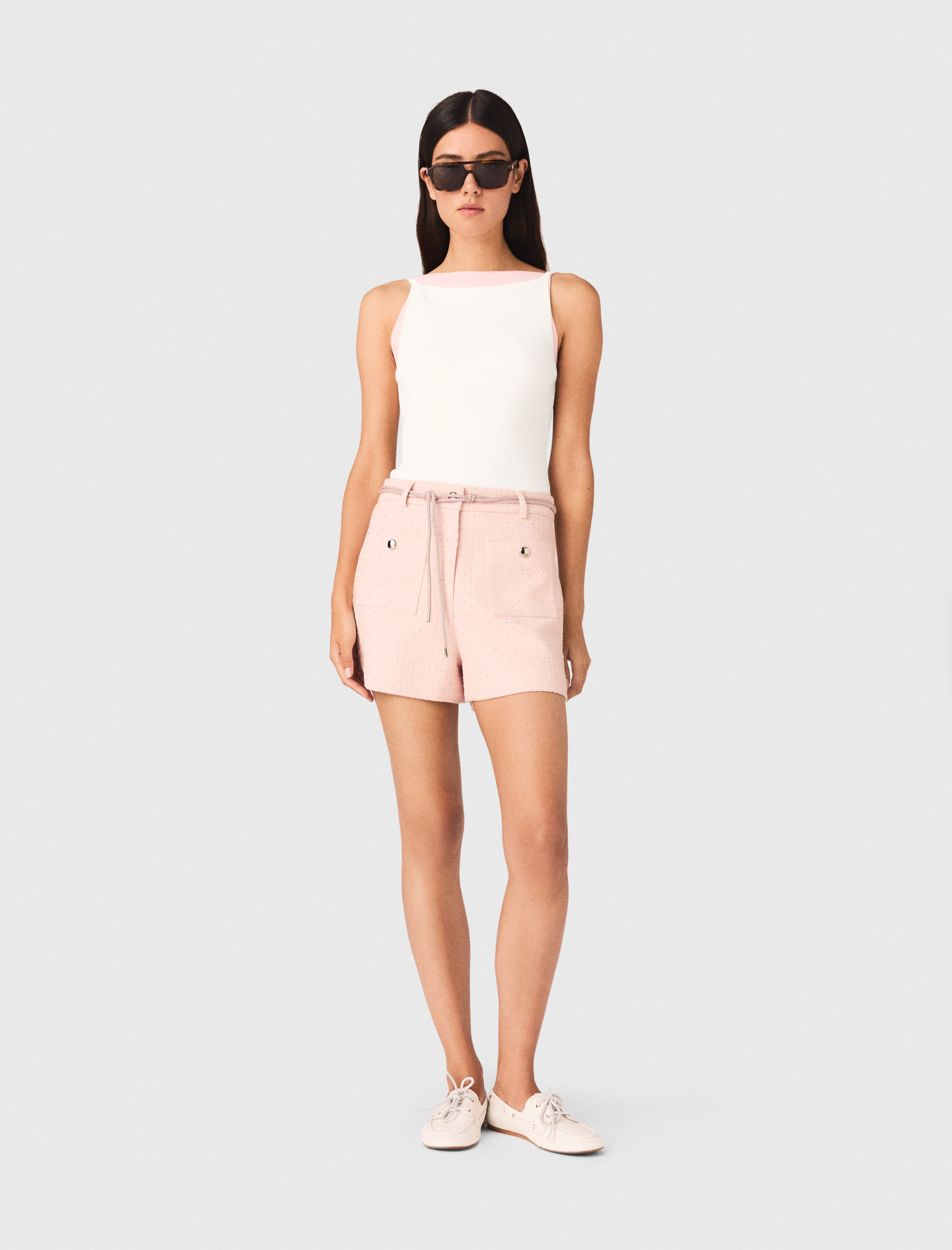 Top De Cuello Alto Recto - Blanco - Talla 3 - Maje